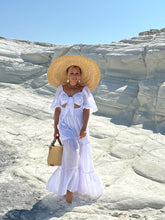 Load image into Gallery viewer, BONITA MAXI DRESS/ 2 dresses in 1/ white cotton voile