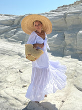 Load image into Gallery viewer, BONITA MAXI DRESS/ 2 dresses in 1/ white cotton voile