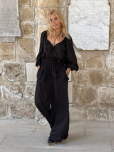 Load image into Gallery viewer, SAILOR TROUSERS / black cotton voile