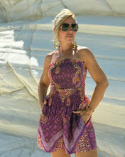 Load image into Gallery viewer, SAILOR HIGH WAIST SHORTS- amethyst purple oriental print