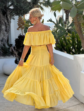 Load image into Gallery viewer, FLAMENCO TOP/ sunny yellow cotton voile