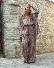 Load image into Gallery viewer, LUNA JUMPSUIT/ cafe latte beige print