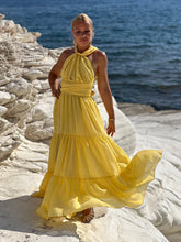 Load image into Gallery viewer, GODDESS MAXI DRESS/ sunny yellow cotton voile