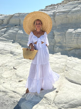 Load image into Gallery viewer, BONITA MAXI DRESS/ 2 dresses in 1/ white cotton voile