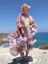 Load image into Gallery viewer, MUSE KIMONO/ PONCHO/ blue orchid print