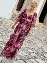 Load image into Gallery viewer, BONITA MAXI DRESS/ red and pink floral print