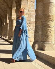 Load image into Gallery viewer, KIMONO MAXI COAT / soft denim tencel