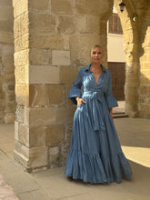 Load image into Gallery viewer, CHEMISE MAXI DRESS/ soft tencel denim