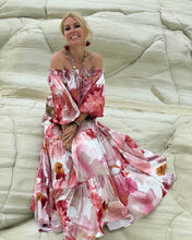 Load image into Gallery viewer, A SET: CARMEN BLOUSE +GYPSETTE MAXI SKIRT / blush pink xl flowers