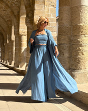 Load image into Gallery viewer, KIMONO MAXI COAT / soft denim tencel