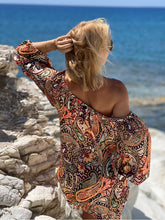 Load image into Gallery viewer, DREAM BLOUSE /golden sunset printed silk