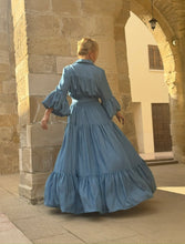 Load image into Gallery viewer, CHEMISE MAXI DRESS/ soft tencel denim