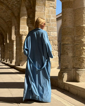 Load image into Gallery viewer, KIMONO MAXI COAT / soft denim tencel