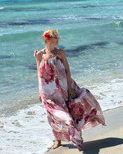 Load image into Gallery viewer, BAGGY MAXI DRESS/ blush pink xl flowers