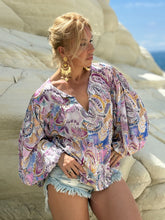 Load image into Gallery viewer, BOHOSOUL BLOUSE/ pastel paisley