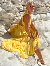 Load image into Gallery viewer, GODDESS MAXI DRESS/ sunny yellow cotton voile