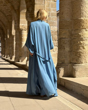 Load image into Gallery viewer, KIMONO MAXI COAT / soft denim tencel