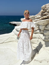 Load image into Gallery viewer, FLAMENCO SET - white cotton embroidered openwork