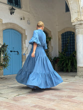 Load image into Gallery viewer, YASMINE MAXI DRESS/ soft tencel denim