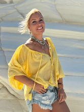 Load image into Gallery viewer, DREAM BLOUSE/ sunny yellow voile
