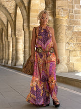 Load image into Gallery viewer, SUNNY MAXI DRESS/ spicy orange oriental print