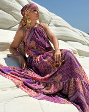 Load image into Gallery viewer, SUNNY MAXI DRESS/ amethyst purple oriental print