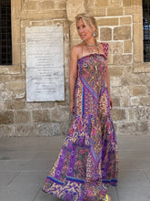 Load image into Gallery viewer, LA ISLA MAXI DRESS/ blue orchid oriental print