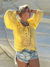 Load image into Gallery viewer, DREAM BLOUSE/ sunny yellow voile
