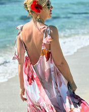 Load image into Gallery viewer, BAGGY MAXI DRESS/ blush pink xl flowers