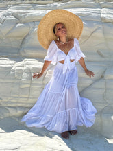 Load image into Gallery viewer, BONITA MAXI DRESS/ 2 dresses in 1/ white cotton voile