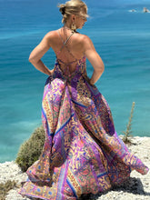 Load image into Gallery viewer, MARIPOSA DRESS / blue orchid print