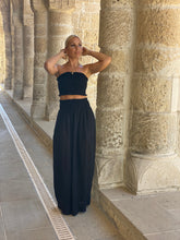 Load image into Gallery viewer, SAILOR TROUSERS / black cotton voile