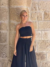 Load image into Gallery viewer, SAILOR TROUSERS / black cotton voile
